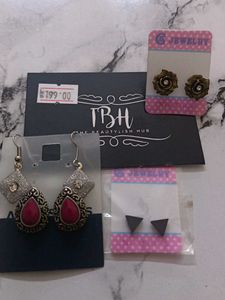 Assorted Earrings - Four Pairs