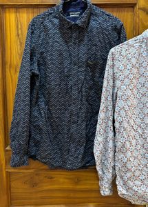 Peter England Indigo Nation Size L Men Shirt