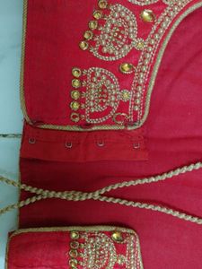 This Is Red Colour Heavy Moti Work Blouse ❤️