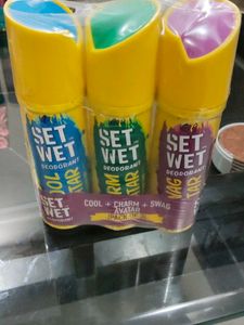 SET WET Deodorant Spray Perfume Cool, Charm & Swag