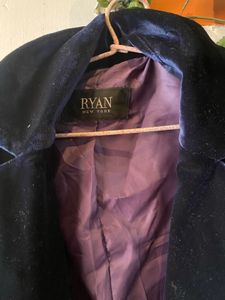 Ryan Velvet Cropped Jacket