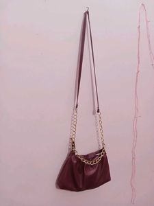Burgundy Shoulder Bag