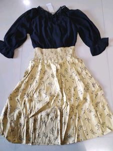 Stylish Floral Print Dress