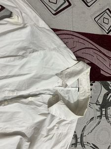 Crisp White Button-Down Shirt