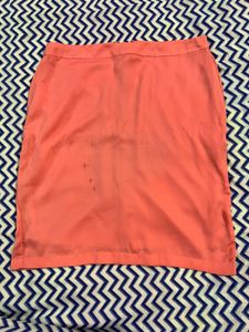 Ajio Pencil Satin Skirt