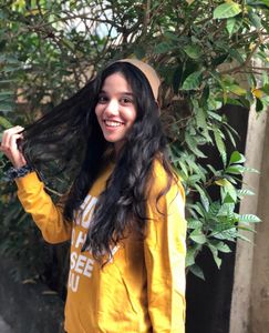 Ajio Yellow Sweatshirt
