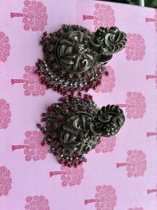 Amrapali Silver Jhumka Earrings