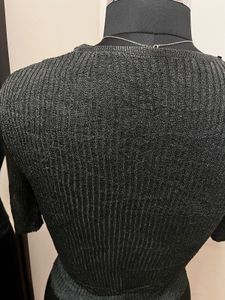 Grey Shimmer Top