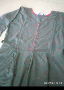 Elegant Grey  maternity Kurta