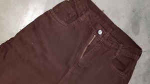 Brown Wide Leg Jeans