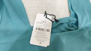 Blue Sleeveless Crop Top