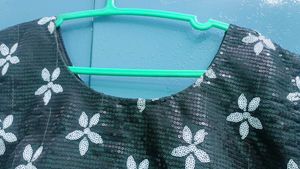 Sequined Floral Blouse