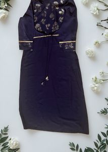 Elegant Navy Blue Kurta