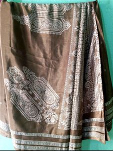 💥Sale Price Hour Deal 💥Brown Mettalic Saree