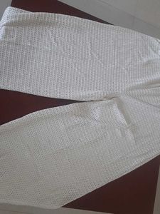 Off-white Knit Wide Leg Pallazos