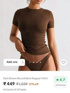 New Me Solid Body Hugging Top