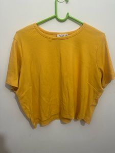 Set Of 4 Cotton Crop Tops
