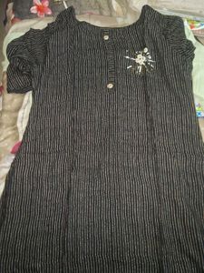 Combo Of 2 Kurties In Black Color