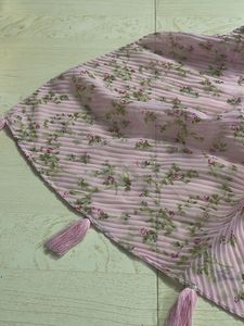 Pink Soft Crush Material Stole