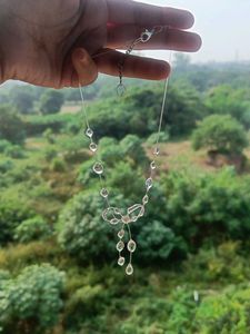 Waterdrop pinterest Bow Necklace