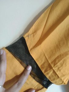 Mustard Button-Up Top