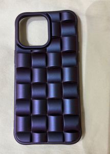 3D Checkered Purple,green 14 Pro Max