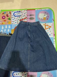 Denim A-Line Skirt