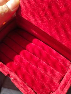 Red Velvet Ring &amp; Earring Jwellery Organiser