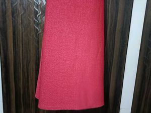 Red Midi Dress Bell Sleeves