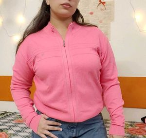 🩷Pink knit jacket