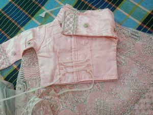 Net Chanderi Lehenga Choli And Dupatta Pattern