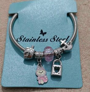Stainless Steel Charm Bracelet