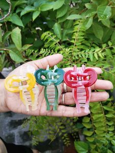 Bow Hair Clips - Set of 3