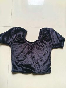 Velvet Black Blouse