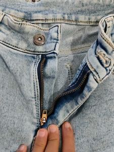 Light Wash Cargo Jeans