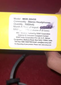 SONY MDR-XB450AP Stereo Headphones