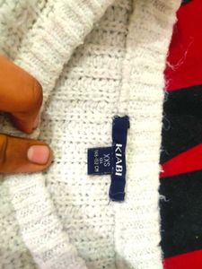 Ivory Knit Pullover Sweater