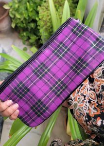 USPA Purple Plaid Baguette/ Wrislet