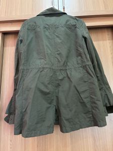 Olive Green Casual Jacket - Free Delivery