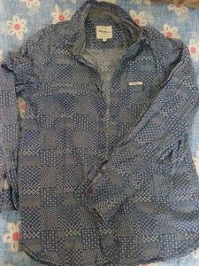 Stylish Blue Patterned Shirt