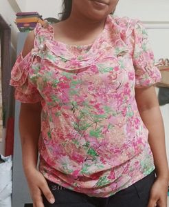 Pink Floral Top