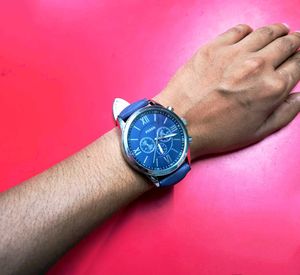 Fossil Men Blue Dial Flynn Analogue Chronograph Wa