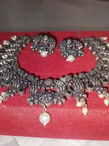 Oxidised Necklace &amp; Earring Set