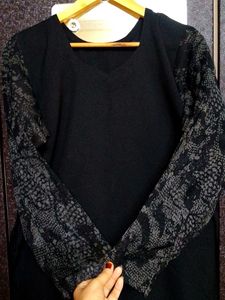 Beautiful long black Kurti🖤