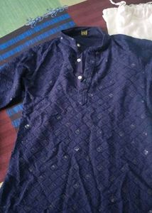 blue kurta pajama