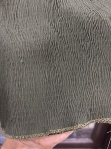 Olive Green Textured Blouse