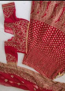 Red Velvet Lehenga Choli