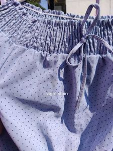 Chic Blue Polka Dot Top