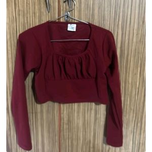 Maroon Crop Top Unused.