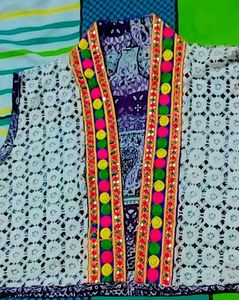 Crochet Lace Embellished Jacket